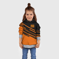 Толстовка-худи детская PUBG geometry line, цвет: 3D-меланж — фото 2