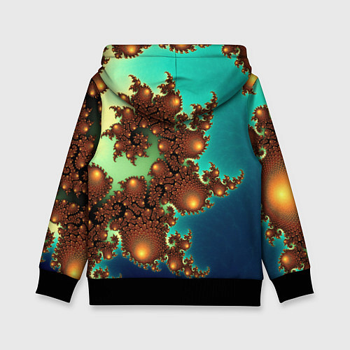 Детская толстовка Психоделика абстракция / 3D-Черный – фото 2