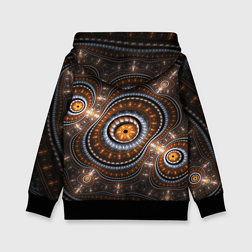 Детская толстовка Психоделкиа узоров / 3D-Черный – фото 2