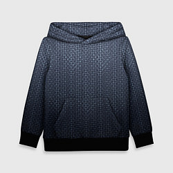 Детская толстовка Тёмный серо-синий градиент текстурированный с узор