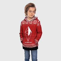 Толстовка-худи детская Новогодний No Mans Sky, цвет: 3D-черный — фото 2