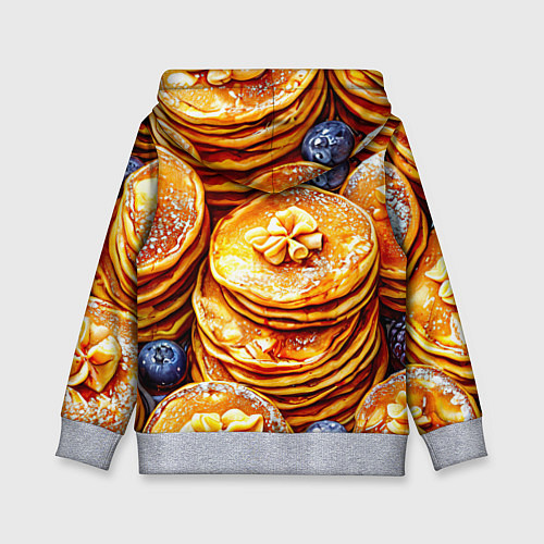 Детская толстовка Блинчики / 3D-Меланж – фото 2