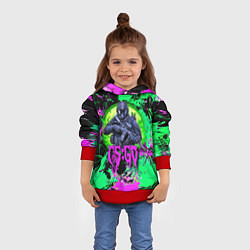 Толстовка-худи детская Counter Strike - neon revolution, цвет: 3D-красный — фото 2