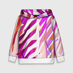 Детская толстовка Бело-розовая абстракция