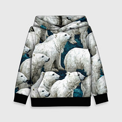 Детская толстовка Свора белых медведей