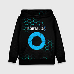 Толстовка-худи детская Portal соты броня, цвет: 3D-черный