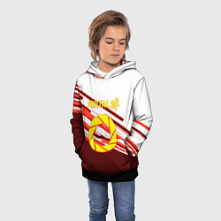 Толстовка-худи детская Portal geometry game, цвет: 3D-черный — фото 2