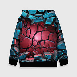 Детская толстовка Объемные слои разбитых плит