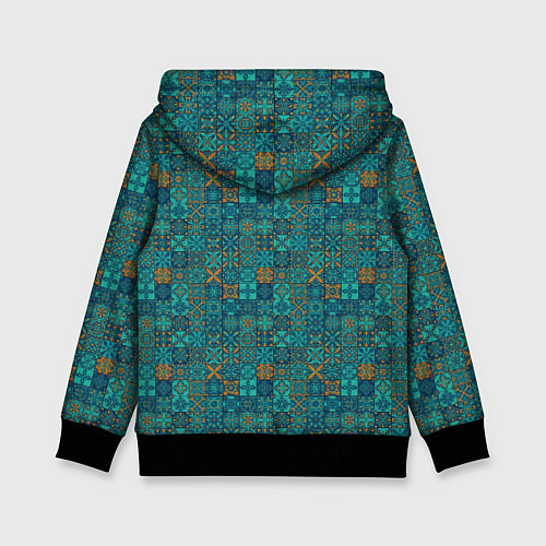 Детская толстовка Узор из плиток / 3D-Черный – фото 2
