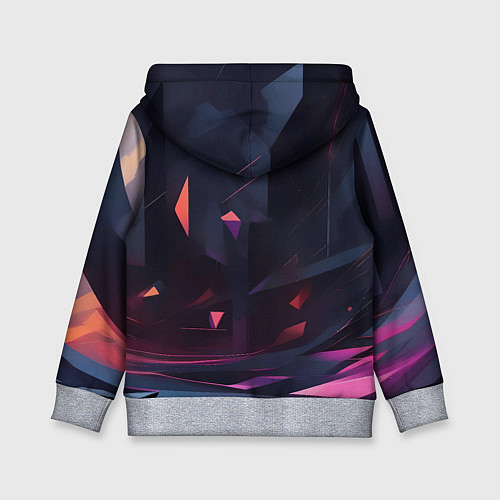 Детская толстовка Абстрактный вихрь / 3D-Меланж – фото 2