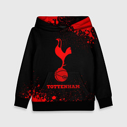 Толстовка-худи детская Tottenham - red gradient, цвет: 3D-черный