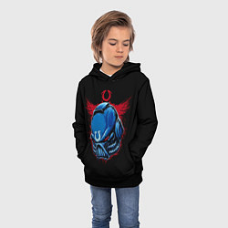 Толстовка-худи детская Ultramarine art, цвет: 3D-черный — фото 2
