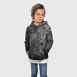 Толстовка-худи детская Абстракция - grunge break, цвет: 3D-белый — фото 2