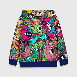 Детская толстовка Color doodle monsters