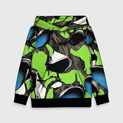 Детская толстовка Объемный камуфляж из слоев