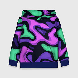 Детская толстовка Разноцветный эмоциональный камуфлляж