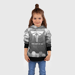 Толстовка-худи детская The Last Of Us - grey gradient, цвет: 3D-черный — фото 2