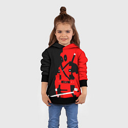 Толстовка-худи детская Наемник дэдпул, цвет: 3D-черный — фото 2