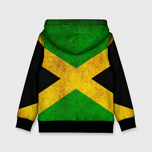Детская толстовка Jamaica flag / 3D-Черный – фото 2