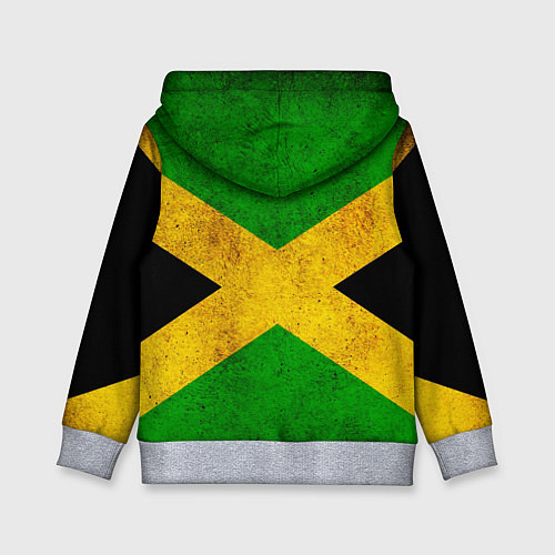 Детская толстовка Jamaica flag / 3D-Меланж – фото 2