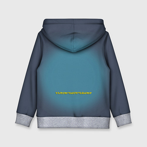 Детская толстовка Веном-утёнок-Трамп коллаба / 3D-Меланж – фото 2