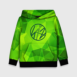 Толстовка-худи детская Stray Kids green poly, цвет: 3D-черный