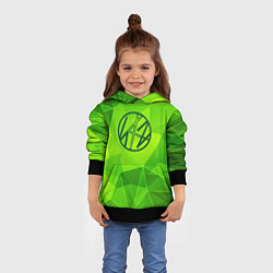 Толстовка-худи детская Stray Kids green poly, цвет: 3D-черный — фото 2