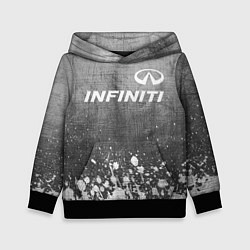 Толстовка-худи детская Infiniti - grey gradient посередине, цвет: 3D-черный