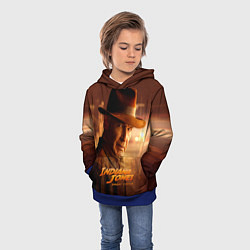 Толстовка-худи детская Indiana Jones and the Great Circle, цвет: 3D-синий — фото 2