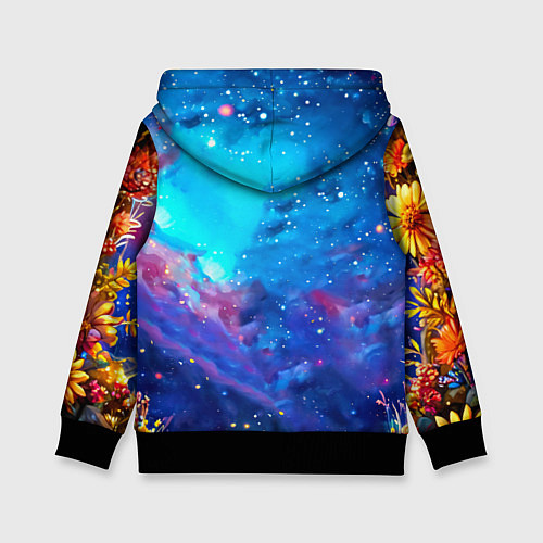Детская толстовка Енот в звездную ночь / 3D-Черный – фото 2