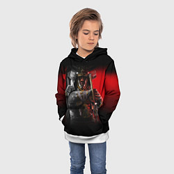 Толстовка-худи детская Ассасинс Крид Тени, цвет: 3D-белый — фото 2