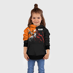 Толстовка-худи детская Bleach Ичиго Куросаки, цвет: 3D-черный — фото 2