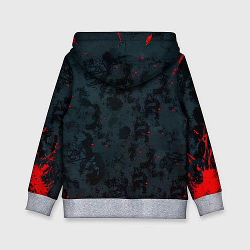 Детская толстовка Атланта Хокс красный орел / 3D-Меланж – фото 2