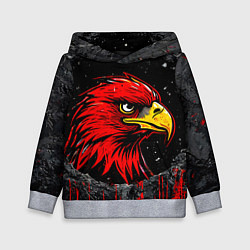 Толстовка-худи детская Орел Атланта Хокс в стене, цвет: 3D-меланж