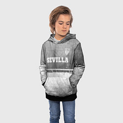 Толстовка-худи детская Sevilla - grey gradient посередине, цвет: 3D-черный — фото 2