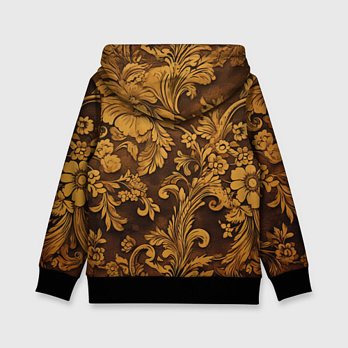 Детская толстовка Рубленный узор / 3D-Черный – фото 2