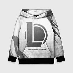 Толстовка-худи детская League of Legends - white gradient, цвет: 3D-черный