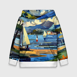 Детская толстовка Средиземноморский пейзаж