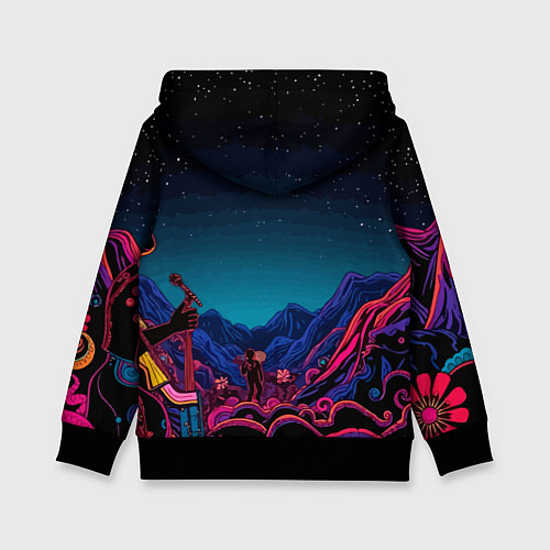 Детская толстовка Psychedelic music art / 3D-Черный – фото 2