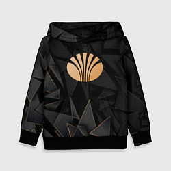 Толстовка-худи детская Daewoo golden poly, цвет: 3D-черный