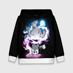 Толстовка-худи детская Сказка юного волка, цвет: 3D-белый