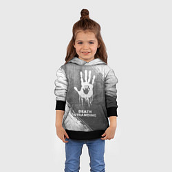 Толстовка-худи детская Death Stranding - grey gradient, цвет: 3D-черный — фото 2