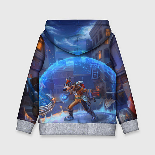 Детская толстовка Мегавольт / 3D-Меланж – фото 2