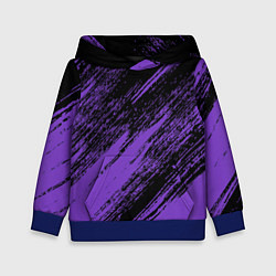 Толстовка-худи детская The color is purple and black, цвет: 3D-синий