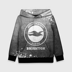 Толстовка-худи детская Brighton - grey gradient, цвет: 3D-черный