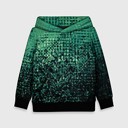 Детская толстовка Чёрно-зелёный абстракция с пятнами