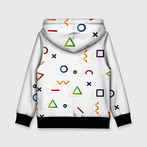 Детская толстовка Геометрический хаос / 3D-Черный – фото 2