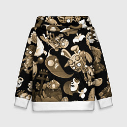 Детская толстовка Растения против зомби в бежевом цвете