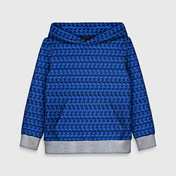 Детская толстовка Синий полосы узоры