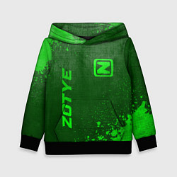 Детская толстовка Zotye - green gradient вертикально